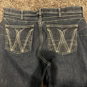 Women’s Wrangler bootcut jeans.
